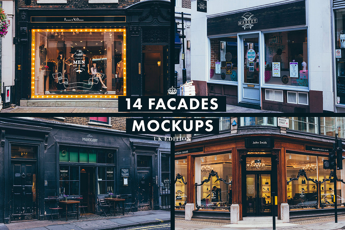 Signs & Facades Mockups (UK edition), a Product Mockup by Madebyvadim (Photo 3 of 5)