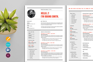 Resume / CV Template, a Resume Template by Occy Design