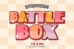 Battle Box - Game Font Types, a Font by KiddoGlyphs Studio