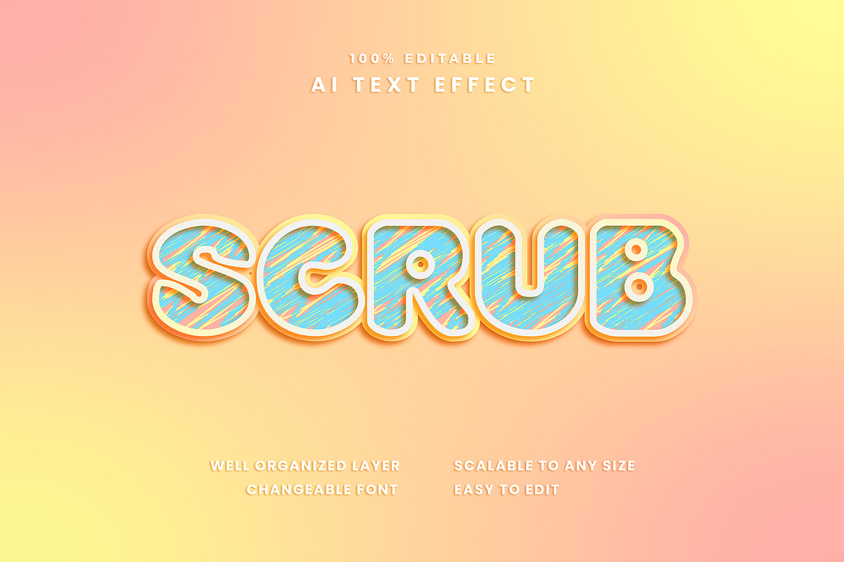 Scrub Text Effect
