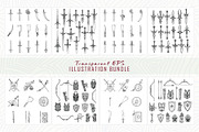 Primitive sword line art bundle, an Object Illustration by Sofia's Fashion (Thumbnail 3 of 4)