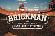 Brickman - Bold Slab Serif Typeface
