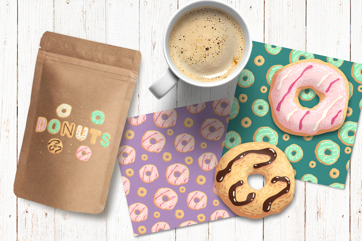 Tasty donuts set, an Object Graphic by Rapapazzi (Photo 3 of 5)