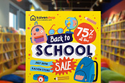 Back To School Sale Flyer, a Flyer Template by Aarley Kaiven (Thumbnail 3 of 3)