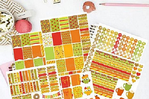 October Printable Planner Stickers