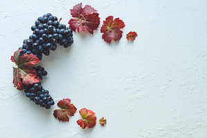 Composition of grape bunches