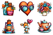 Valentine Clipart, an Illustration by CreationArt (Thumbnail 2 of 7)