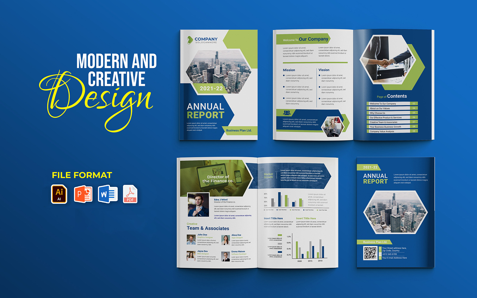 Modern Annual Report Template
