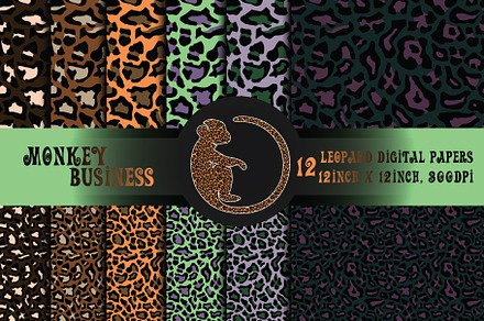 Leopard patterns, Seamless print