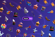 Carnival 3D Icons, an Object 3D Model by Rakata Studio (Thumbnail 6 of 7)