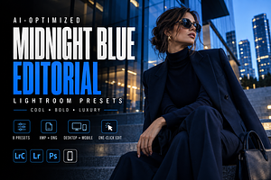 Midnight Blue Editorial Presets