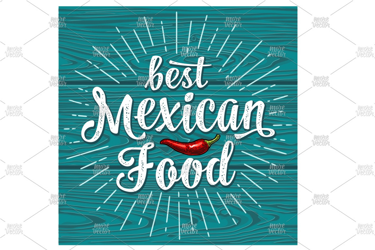 Mexican Food and poster, a Food Illustration by MoreVector (Photo 5 of 7)