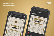 Barbershop Pricelist Flyer, a Flyer Template by SquidPixey (Thumbnail 2 of 6)