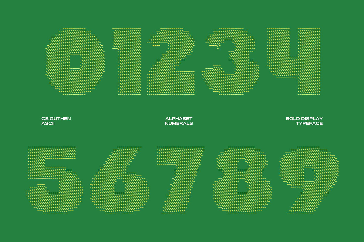 CS Guthen Ascii, a Sans Serif Font by Craft Supply Co. (Photo 3 of 8)