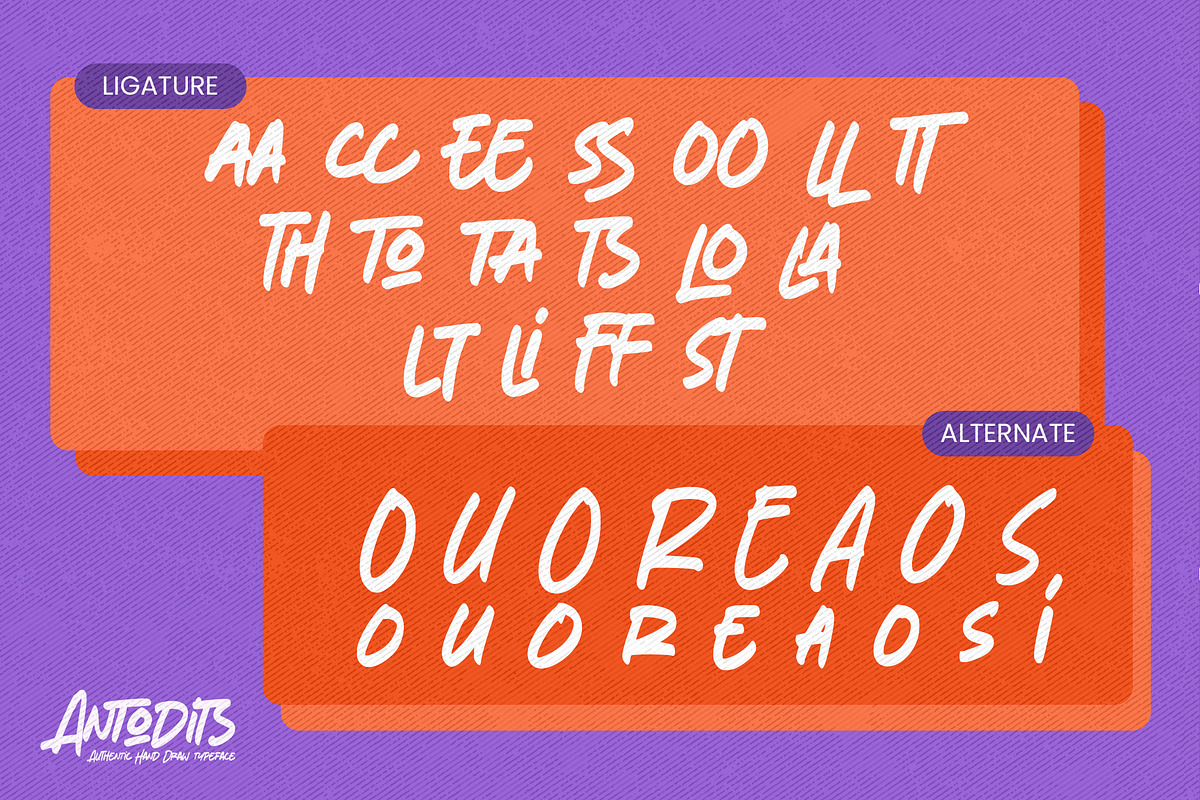 Antodits - Authentic Hand Drawn Type, a Font by Gassstype (Photo 7 of 8)