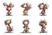 Whimsical spring back view animals, an Illustration by SinaCreation (Thumbnail 5 of 11)