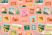 World Stamps: Graphics & Patterns, a Pattern Graphic by Dedraw Studio (Thumbnail 4 of 10)