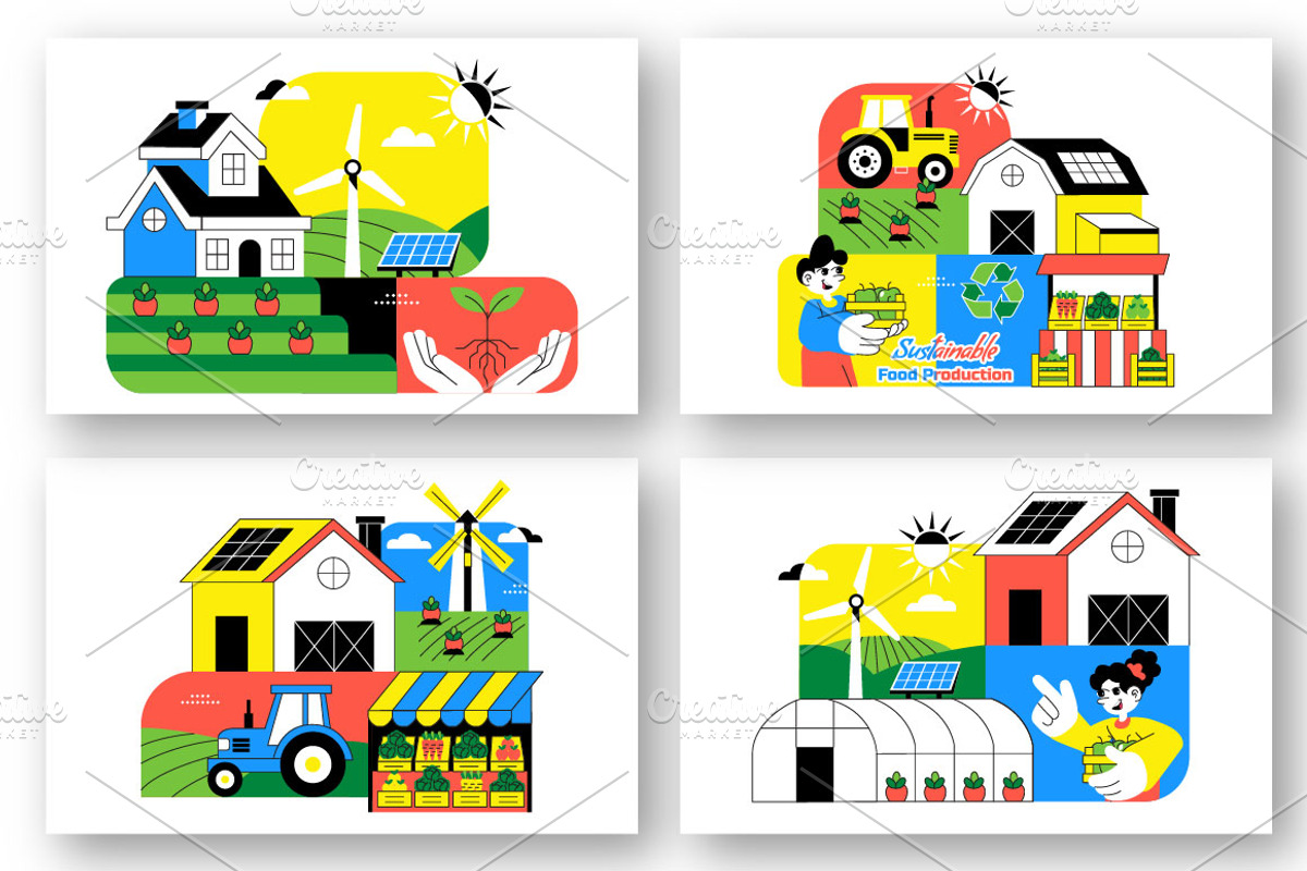 10 Sustainable Food Production, a Food Illustration by denayunebgt (Photo 2 of 4)