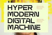 Techetic Human Futuristic Font, a Sans Serif Font by timelesstype.co (Thumbnail 14 of 20)