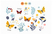 Butterflies seamless patterns set, a Pattern Graphic by Letto studio (Thumbnail 4 of 4)