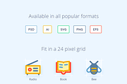 300 Colorful Icons, an Icon by EpicShop (Thumbnail 2 of 4)