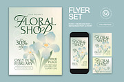Floral Shop Promo Flyer, a Flyer Template by graphicook (Thumbnail 1 of 3)