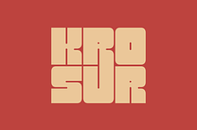Krosur - Modern Display Typeface