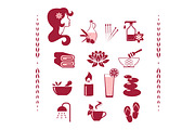 Vector spa icons set., an Object Graphic by RODINA (Thumbnail 1 of 3)