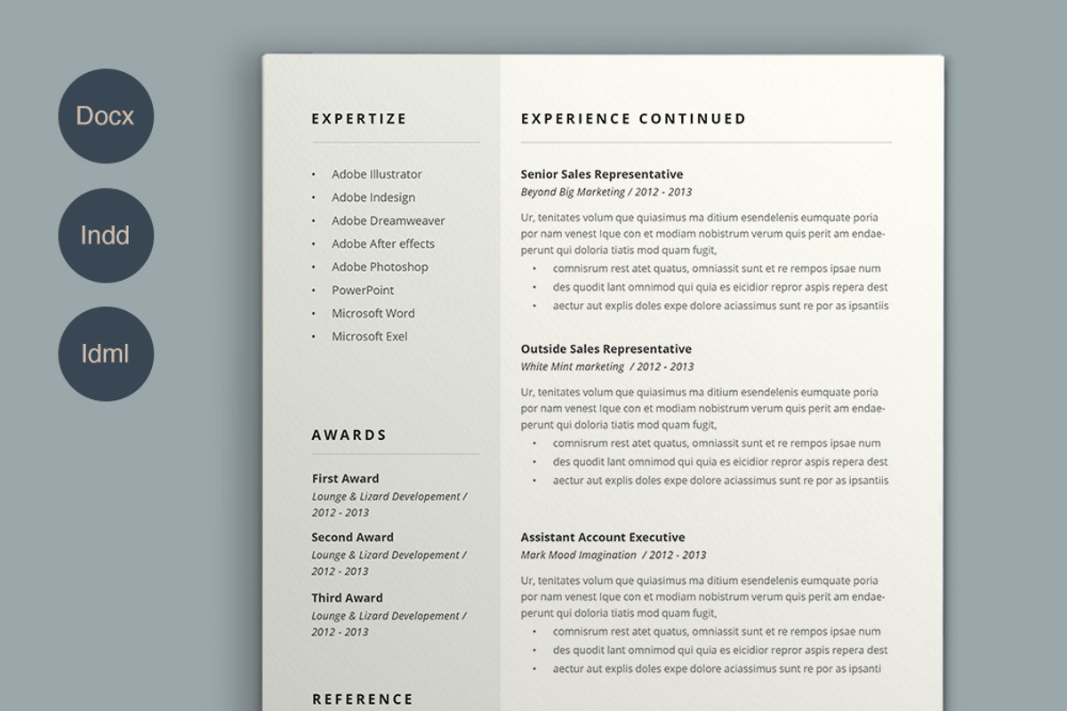 Resume Giulia, a Resume Template by Estartshop
