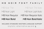 MB Noir, a Sans Serif Font by Ben Burford Fonts (Thumbnail 2 of 3)