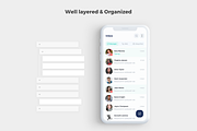 Mesene- Message Ui Kit Mobile App, an UI Kit Template by uicube (Thumbnail 3 of 4)