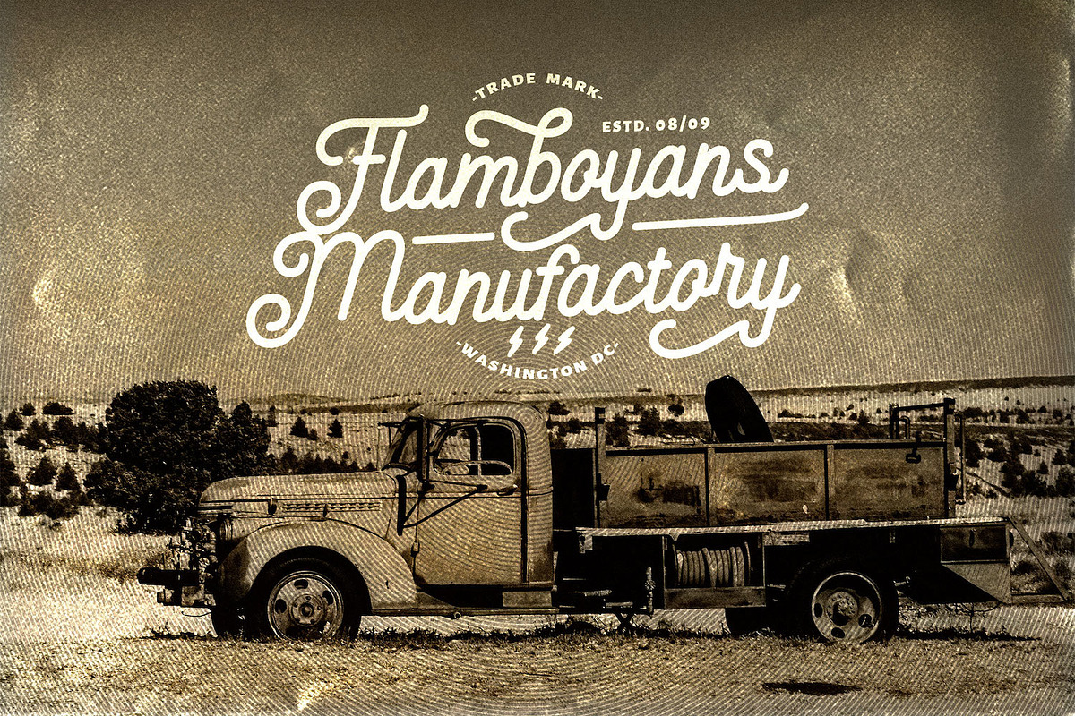 Anelka Fambuya - Monoline Retro Font, a Script Font by StringLabs (Photo 8 of 14)