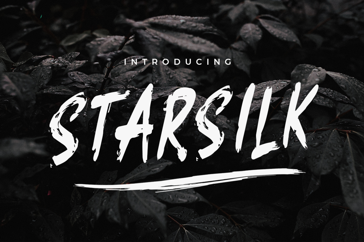 Starsilk Brush Font