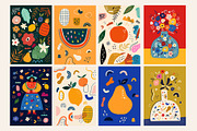 Fresh seamless patterns + posters, a Decorative Illustration by MoleskoStudio (Thumbnail 2 of 21)