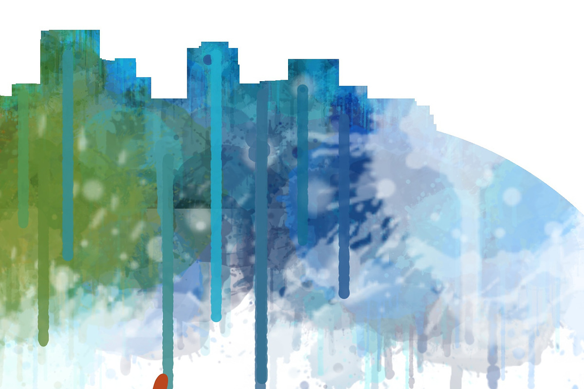 Seattle City Watercolor Skyline v2, an Illustration by HQPhoto Store (Photo 2 of 2)