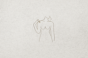 Line Art Woman Beauty Logo, a Branding & Logo Template by Luxury Logos (Thumbnail 4 of 4)