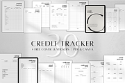 Digital Canva Credit Tracker, a Stationery Template by BRANDcontent (Thumbnail 1 of 6)