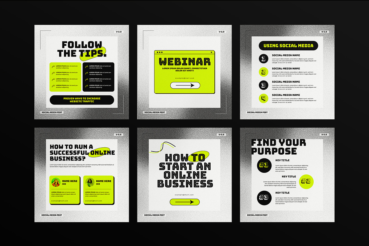 Social Media Post Template, a Social Media Template by E-Type (Photo 3 of 3)