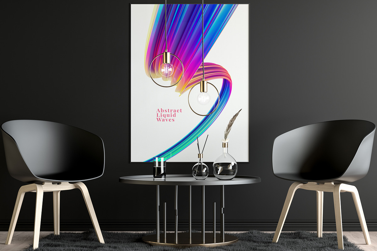 Abstract Liquid Waves, an Object Illustration by Mockups & Illustrations (Photo 6 of 12)