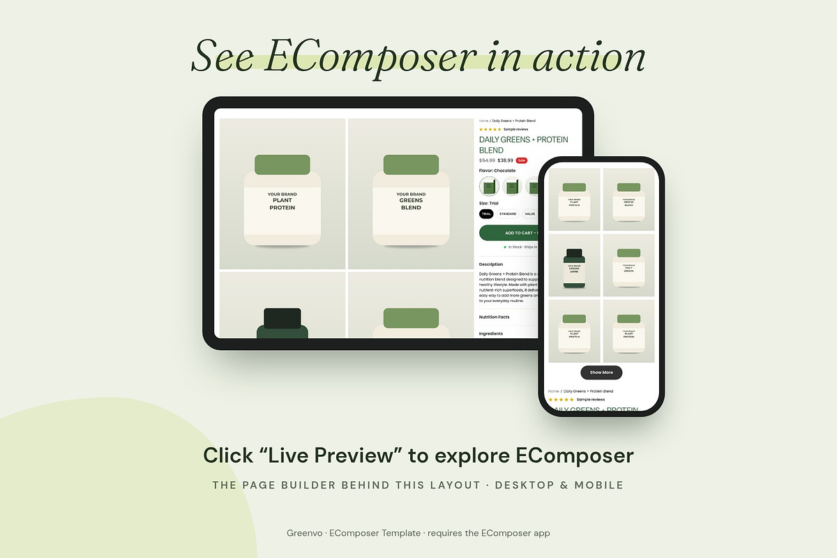Greenvo - Shopify EComposer Template, a Shopify Template by Boost Convert (Photo 7 of 11)