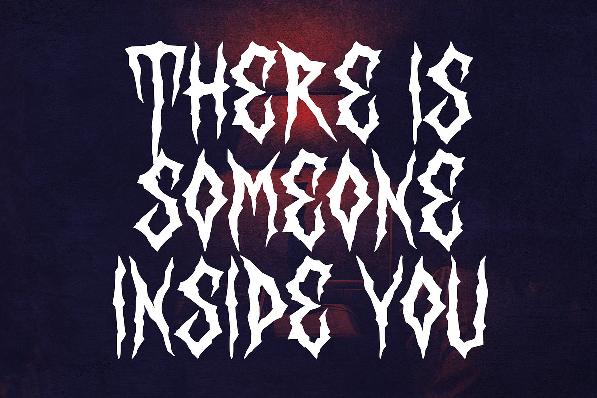 Anhork Bold Horror Display Font, a Blackletter Font by Maulana Creative (Photo 2 of 7)