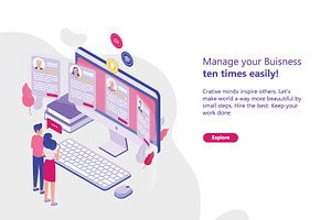 Hiring and recruitment concept, a Work Illustration by Good Studio