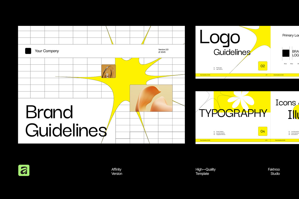 Creative Brand Guidelines Template, a Branding & Logo Template by fakhroo