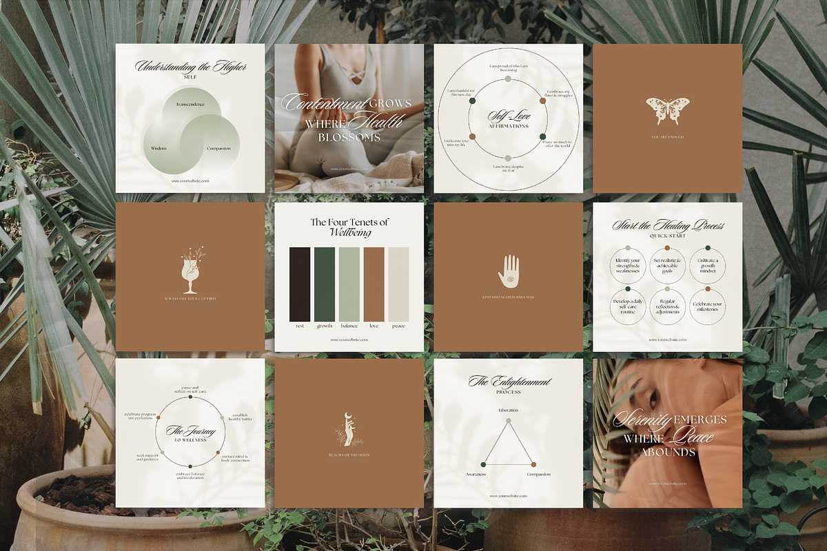The Wellness Coach Template Bundle, a Social Media Template by The Flossy Finch (Photo 9 of 28)