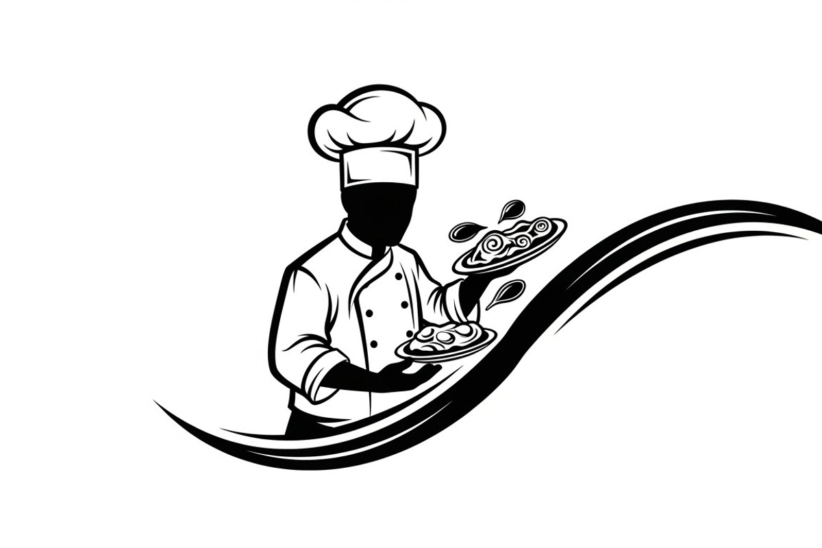 High-quality chef cooking silhouette, an Illustration by Amazin_art (Photo 19 of 31)