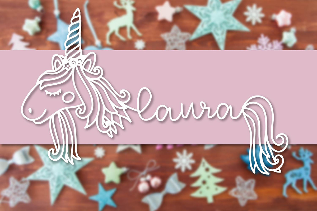 Unicorns - A Unicorn Name Maker Font preview 4
