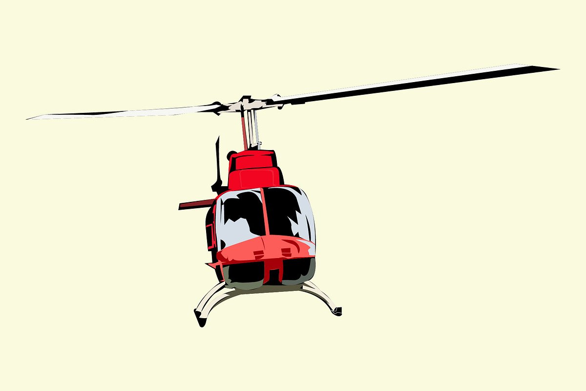 Helicopter, a Transportation Illustration by Sumberpangan (Photo 2 of 3)