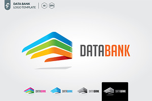 Data bank logo template