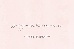 Signature Script Font