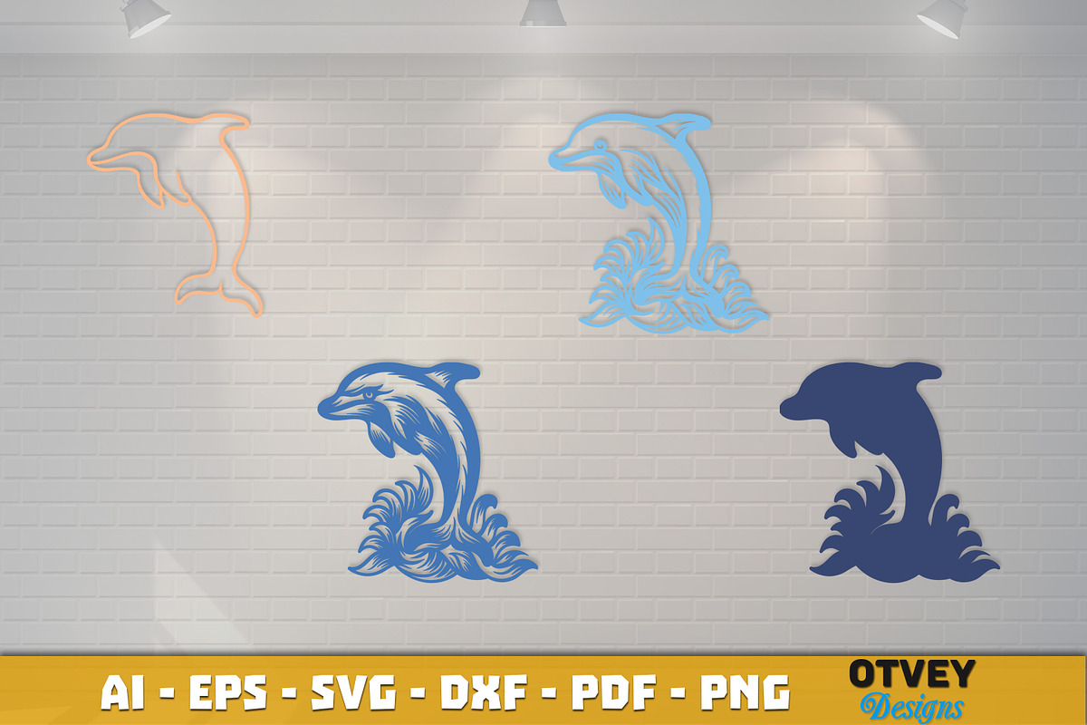 Ocean Animals Laser Cut SVG Bundle, an Animal Illustration by OTVEY DESIGN (Photo 5 of 5)